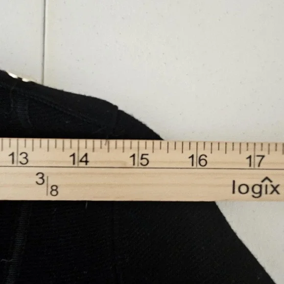 White House Black Market Sweater Womens XS Black Striped Knit Cardigan Metallic - Picture 4 of 10